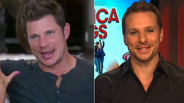 Nick Lachey and Vanessa Minnillo appear on Good Morning America. / Drew Lachey answers whether his former band mates plan to capitalize on the boy band reunion craze soon. - Provided courtesy of OTRC / OTRC / Good Morning America Nick Lachey and Vanessa Minnillo appear on Good Morning America. / Drew Lachey answers whether his former band mates plan to capitalize on the boy band reunion craze soon. - Provided courtesy of OTRC / OTRC / Good Morning America