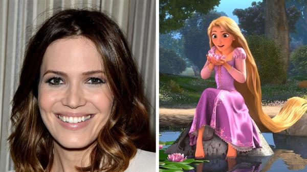 Mandy Moore talks to OnTheRedCarpet.com about the Disney XD animated series 'TRON: Uprising,' which premiered on June 7, 2012. / Rapunzel appears in a scene from Disney-Pixar's 2010 movie 'Tangled.'
