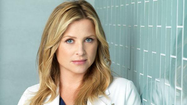 Jessica Capshaw appears in a promotional photo for 'Grey's Anatomy' in 2011.