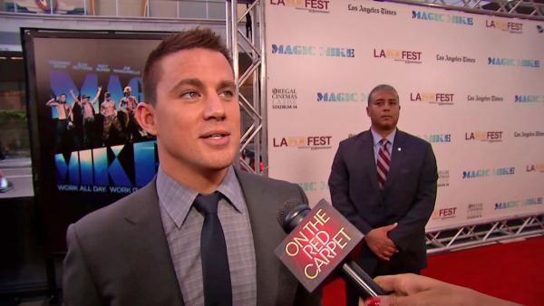 Channing Tatum talks to OnTheRedCarpet.com at the Hollywood premiere of Magic Mike on June 24, 2012. - Provided courtesy of OTRC Channing Tatum talks to OnTheRedCarpet.com at the Hollywood premiere of Magic Mike on June 24, 2012. - Provided courtesy of OTRC