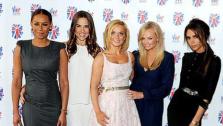 Victoria Beckham, Melanie Brown, Emma Bunton, Melanie Chisholm and Geri Halliwell appear at the Viva Forever announcement on June 26, 2012. - Provided courtesy of twitter.com/victoriabeckham/status/217629372255965184/photo/1