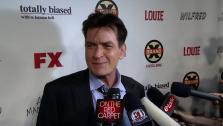 Charlie Sheen talks to OnTheRedCarpet.com at the premiere of his new FX show, Anger Management, in Los Angeles on June 26, 2012. - Provided courtesy of OTRC