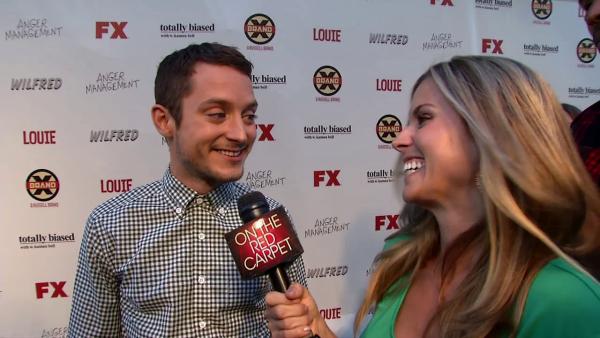 Elijah Wood talks to OnTheRedCarpet.com at the premiere of season 2 of the FX show Wilfred in Los Angeles on June 26, 2012.