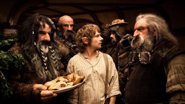 Martin Freeman appears as Bilbo Baggins in New Line Cinemas and MGMs fantasy adventure the Hobbit: An Unexpected Journey, a 2012 Warner Bros. Pictures release. It is the first of a two-part prequel to the hit Lord of the Rings franchise. - Provided courtesy of James Fisher / Warner Bros. Pictures Martin Freeman appears as Bilbo Baggins in New Line Cinemas and MGMs fantasy adventure the Hobbit: An Unexpected Journey, a 2012 Warner Bros. Pictures release. It is the first of a two-part prequel to the hit Lord of the Rings franchise. - Provided courtesy of James Fisher / Warner Bros. Pictures