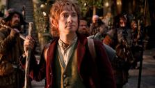 L-R: James Nesbitt as Bofur, Martin Freeman as Bilbo Baggins (front), Stephen Hunter as Bombur, Graham McTavish as Dwalin, William Kircher as Bifur and Jed Brophy as Nori in New Line Cinemas and MGMs The Hobbit: An Unexpected Journey. - Provided courtesy of James Fisher / Warner Bros. Pictures