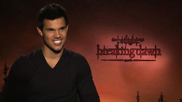 Taylor Lautner talks to OnTheRedCarpet.com about 'The Twilight Saga: Breaking Dawn - Part 1' in November 2011.