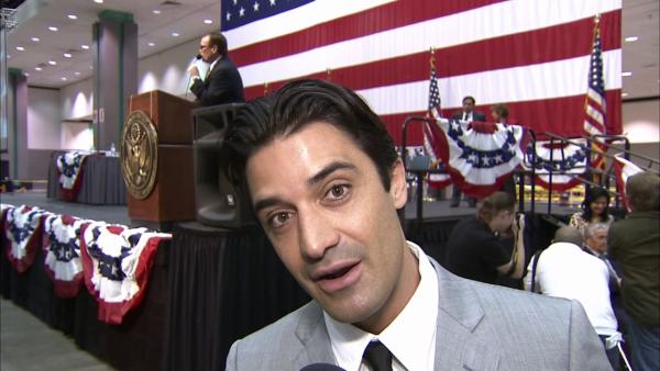 Gilles Marini talks to OnTheRedCarpet.com after he is sworn in as a U.S. citizen at the Los Angeles Convention Center on Wednesday, June 27, 2012.