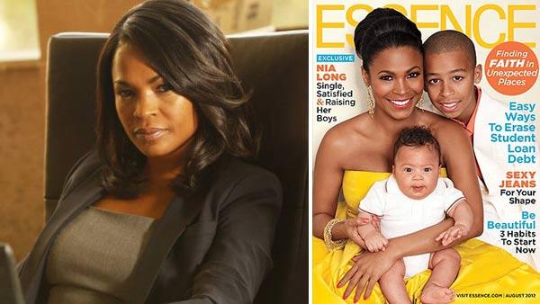 Nia Long appears in a still from Chase. / Nia Long and her sons Kez Sunday Udoka and Massai appear on the August 2012 cover of Essence magazine. - Provided courtesy of NBC Universal / Essence magazine Nia Long appears in a still from Chase. / Nia Long and her sons Kez Sunday Udoka and Massai appear on the August 2012 cover of Essence magazine. - Provided courtesy of NBC Universal / Essence magazine