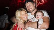 Jessica Simpson, her fiance Eric Johnson and their daughter Maxwell Drew appear in a photo posted on the singers official Twitter page on July 5, 2012. - Provided courtesy of Twitter.com/JessicaSimpson