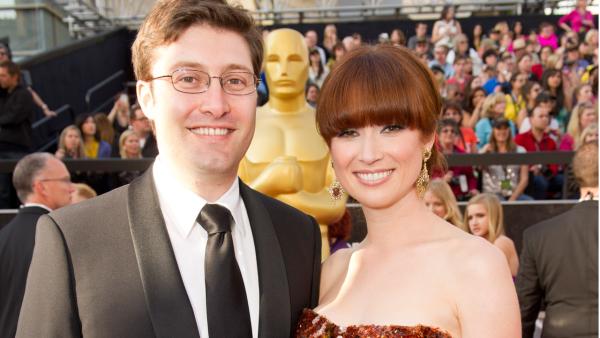 Michael Koman and Ellie Kemper arrive for the 84th Annual Academy Awards from Hollywood, CA February 26, 2012. - Provided courtesy of Richard Harbaugh / A.M.P.A.S. Michael Koman and Ellie Kemper arrive for the 84th Annual Academy Awards from Hollywood, CA February 26, 2012. - Provided courtesy of Richard Harbaugh / A.M.P.A.S.