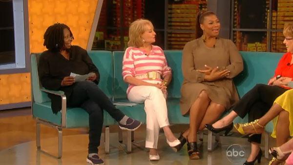 From left: Whoopi Goldberg, Barbar Walters, Queen Latifah and Joy Behar appear on a July 11, 2012 episode of ABCs The View. - Provided courtesy of ABC From left: Whoopi Goldberg, Barbar Walters, Queen Latifah and Joy Behar appear on a July 11, 2012 episode of ABCs The View. - Provided courtesy of ABC