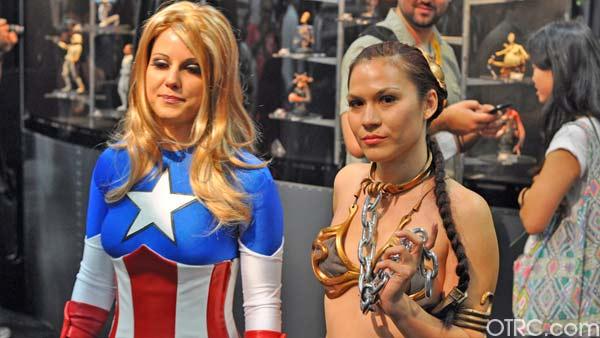Fans dressed in costumes appear in a photo at San Diego Comic-Con on Thursday, July 13, 2012. - Provided courtesy of OTRC Fans dressed in costumes appear in a photo at San Diego Comic-Con on Thursday, July 13, 2012. - Provided courtesy of OTRC