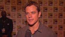 Matt Damon talks about Elysium at San Diego Comic-Con on July 13, 2012. - Provided courtesy of none / Columbia Pictures