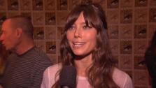 Jessica Biel talks about Total Recall at San Diego Comic-Con on July 13, 2012. - Provided courtesy of Columbia Pictures