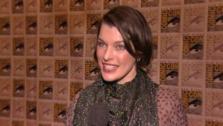 Milla Jovovitch talks about Resident Evil: Retribution at San Diego Comic-Con on July 13, 2012. - Provided courtesy of none / Screen Gems