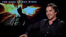 Christian Bale talks to OnTheRedCarpet.com about The Dark Knight Rises in a junket interview on July 9, 2012. - Provided courtesy of OTRC