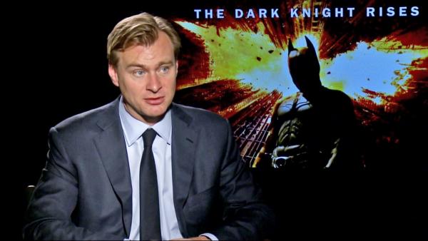Christopher Nolan talks to OnTheRedCarpet.com about The Dark Knight Rises in a junket interview on July 7, 2012. - Provided courtesy of OTRC Christopher Nolan talks to OnTheRedCarpet.com about The Dark Knight Rises in a junket interview on July 7, 2012. - Provided courtesy of OTRC