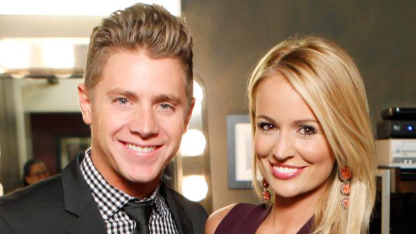 Emily Maynard and Jef Holm appears in a photo during their appearance on Jimmy Kimmel Live on July 25, 2012. - Provided courtesy of ABC / RANDY HOLMES Emily Maynard and Jef Holm appears in a photo during their appearance on Jimmy Kimmel Live on July 25, 2012. - Provided courtesy of ABC / RANDY HOLMES