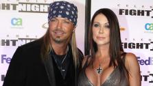 This March 19, 2011 file photo shows singer Bret Michaels and his girlfriend Kristi Gibson at Muhammad Ali Celebrity Fight Night XVII in Phoenix. - Provided courtesy of AP Photo/Darryl Webb, file