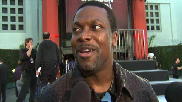 Chris Tucker talks to OnTheRedCarpet.com at Michael Jackson's hand and footprint ceremony at the Grauman's Chinese Theatre on Jan. 26, 2012.
