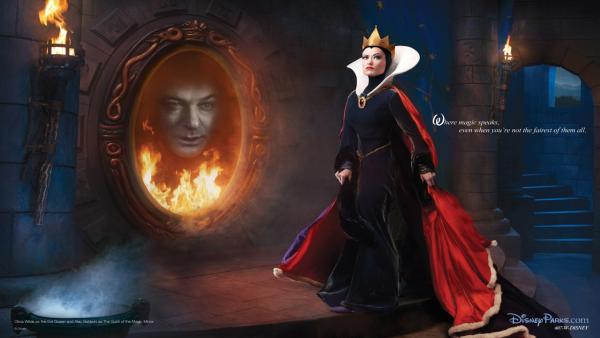 As the Evil Queen, Olivia Wilde joins Alec Baldwin as the spirit of the magic mirror from 'Snow White and the Seven Dwarfs.'