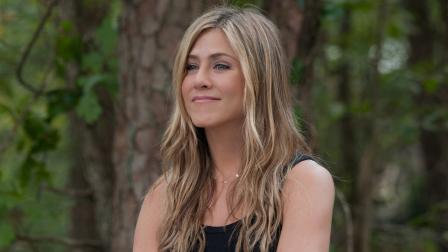 Jennifer Aniston appears in a scene for the 2012 film Wanderlust.