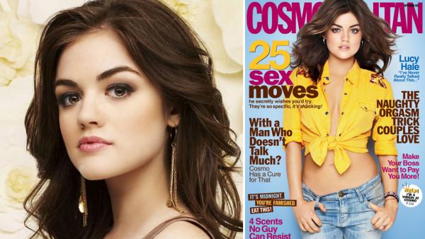 Lucy Hale appears in an undated promotional photo for Pretty Little Liars season 3 in 2012. / Lucy Hale appears on the September 2012 cover of Cosmopolitan. - Provided courtesy of ABC Family / Cosmopolitan Lucy Hale appears in an undated promotional photo for Pretty Little Liars season 3 in 2012. / Lucy Hale appears on the September 2012 cover of Cosmopolitan. - Provided courtesy of ABC Family / Cosmopolitan