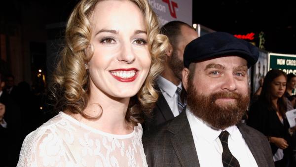 Cast member Zach Galifianakis, right, and Quinn Lundberg arrive at the premiere of Due Date in Los Angeles on Thursday, Oct. 28, 2010. - Provided courtesy of AP / Matt Sayles Cast member Zach Galifianakis, right, and Quinn Lundberg arrive at the premiere of Due Date in Los Angeles on Thursday, Oct. 28, 2010. - Provided courtesy of AP / Matt Sayles