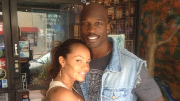 Chad Johnson and his wife, Evelyn Lozada, pose for a picture in this undated file photo posted on his website, ochocinco.com. - Provided courtesy of ochocinco.com Chad Johnson and his wife, Evelyn Lozada, pose for a picture in this undated file photo posted on his website, ochocinco.com. - Provided courtesy of ochocinco.com