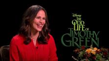 Jennifer Garner talks to OnTheRedCarpet.com about The Odd Life of Timothy Green on August 10, 2012. - Provided courtesy of OTRC