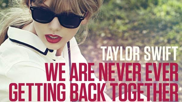 Taylor Swift appears in a promotional photo for her 2012 single, We Are Never Ever Getting Back Together. - Provided courtesy of Big Machine Taylor Swift appears in a promotional photo for her 2012 single, We Are Never Ever Getting Back Together. - Provided courtesy of Big Machine