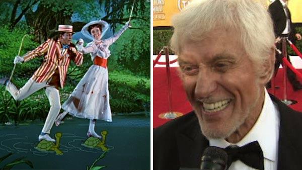 Dick Van Dyke and Julie Andrews appear in a scene from the 1964 movie Mary Poppins. / Dick Van Dyke talks to OnTheRedCarpet.com at the Screen Actors Guild Awards in Los Angeles on Jan. 29, 2012. - Provided courtesy of OTRC / Walt Disney Pictures Dick Van Dyke and Julie Andrews appear in a scene from the 1964 movie Mary Poppins. / Dick Van Dyke talks to OnTheRedCarpet.com at the Screen Actors Guild Awards in Los Angeles on Jan. 29, 2012. - Provided courtesy of OTRC / Walt Disney Pictures