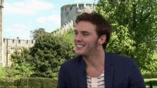Sam Claflin talks to OnTheRedCarpet.com at a press junket for Snow White and the Huntsman outside of Arundel Castle in West Sussex in the United Kingdom in May 2012. - Provided courtesy of OTRC
