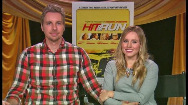 Kristen Bell and Dax Shepard appear in a satellite interview with OnTheRedCarpet.com on August 13, 2012. - Provided courtesy of OTRC Kristen Bell and Dax Shepard appear in a satellite interview with OnTheRedCarpet.com on August 13, 2012. - Provided courtesy of OTRC