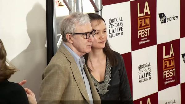 Woody Allen and wife, Soon-Yi Previn, appear at the premiere of 'To Rome With Love' at the Los Angeles Film Festival on June 14, 2012.