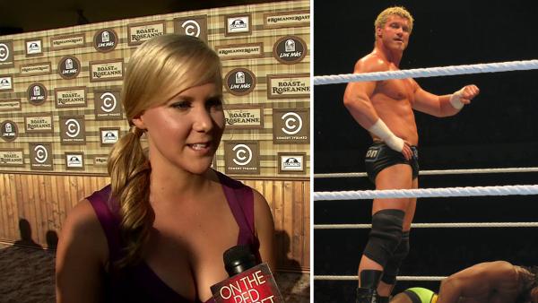 Amy Schumer talks to OnTheRedCarpet.com before a taping of 'The Comedy Central Roast of Roseanne' on Aug. 4, 2012. / Dolph Ziggler appears at a WWE match in Australia on July 4, 2011.