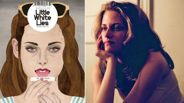Kristen Stewart appears in an illustration on the cover of the September/October issue of Little White Lies magazine. / Kristen Stewart appears in a still from the 2012 film, On The Road. - Provided courtesy of Little White Lies / IFC Films Kristen Stewart appears in an illustration on the cover of the September/October issue of Little White Lies magazine. / Kristen Stewart appears in a still from the 2012 film, On The Road. - Provided courtesy of Little White Lies / IFC Films