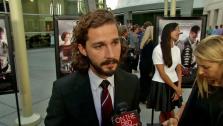 Shia LaBeouf appears at the premiere for Lawless in Los Angeles on August 22, 2012. - Provided courtesy of OTRC