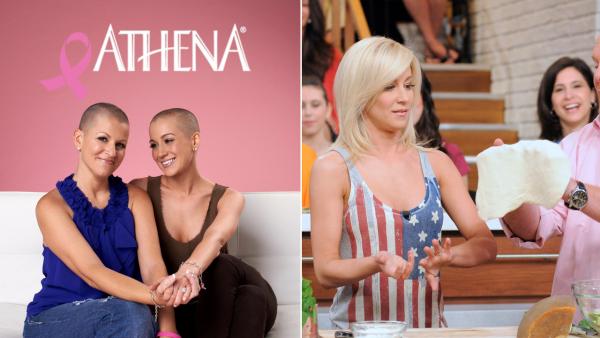 Kellie Pickler appears with friend Summer Miller after getting her head shaved on September 4, 2012. / Pickler appears on The Chew on August 9, 2012. - Provided courtesy of athenawater.com / ABC Kellie Pickler appears with friend Summer Miller after getting her head shaved on September 4, 2012. / Pickler appears on The Chew on August 9, 2012. - Provided courtesy of athenawater.com / ABC