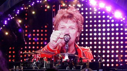 Jon Bon Jovi performs at a Bon Jovi concert in Vienna, Austria in July 2011.