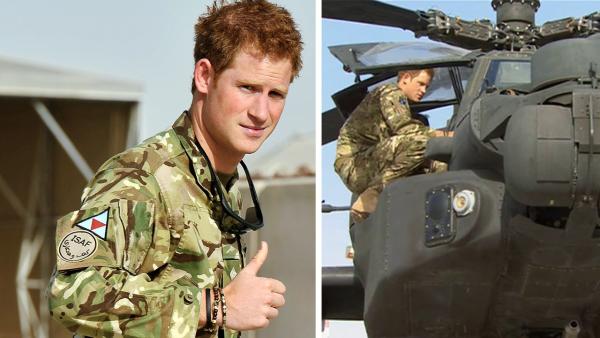 Britains Prince Harry gives a thumbs up on Friday Sept. 7, 2012 after he walked past the Apache flight-line at Camp Bastion in Afghanistan, where he will be operating from during his tour of duty as a co-pilot gunner. - Provided courtesy of AP / John Stillwell, Pool Britains Prince Harry gives a thumbs up on Friday Sept. 7, 2012 after he walked past the Apache flight-line at Camp Bastion in Afghanistan, where he will be operating from during his tour of duty as a co-pilot gunner. - Provided courtesy of AP / John Stillwell, Pool