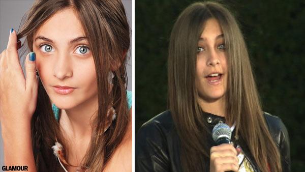Paris Jackson appears on stage at her father Michael Jacksons hand and footprint ceremony at the Graumans Chinese Theatre on Jan. 26, 2012. / Paris Jackson appears in a promotional photo for Glamour magazines October 2012 issue. - Provided courtesy of OTRC / Glamour Paris Jackson appears on stage at her father Michael Jacksons hand and footprint ceremony at the Graumans Chinese Theatre on Jan. 26, 2012. / Paris Jackson appears in a promotional photo for Glamour magazines October 2012 issue. - Provided courtesy of OTRC / Glamour