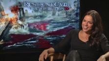 Michelle Rodriguez talks about Resident Evil: Retribution in an interview provided by Screen Gems. - Provided courtesy of Screen Gems