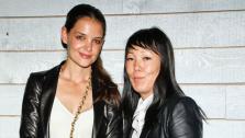Katie Holmes, center left, and design partner Jeanne Yang appear at Fashion Week in New York on Sept. 11, 2012 to showcase their Holmes and Yang Spring 2013 collection. It was Holmes Fashion Week debut. - Provided courtesy of facebook.com/HolmesandYang
