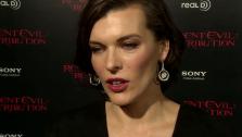 Milla Jovovich appears at the premiere of Resident Evil: Retribution in Los Angeles on September 12, 2012. - Provided courtesy of none / OTRC