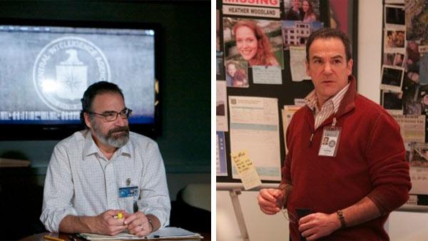 Mandy Patinkin appears in a scene from the Showtime series Homeland in 2011. / Mandy Patinkin appears in a scene from the CBS series Criminal Minds in 2006. - Provided courtesy of Kent Smith / Showtime / CBS / ABC Mandy Patinkin appears in a scene from the Showtime series Homeland in 2011. / Mandy Patinkin appears in a scene from the CBS series Criminal Minds in 2006. - Provided courtesy of Kent Smith / Showtime / CBS / ABC