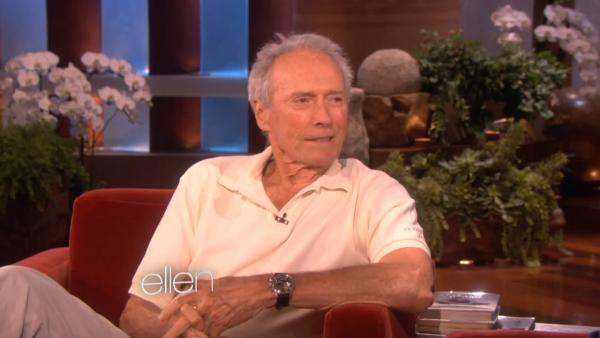 Clint Eastwood appears on an episode of Ellen on September 18, 2012. - Provided courtesy of OTRC Clint Eastwood appears on an episode of Ellen on September 18, 2012. - Provided courtesy of OTRC