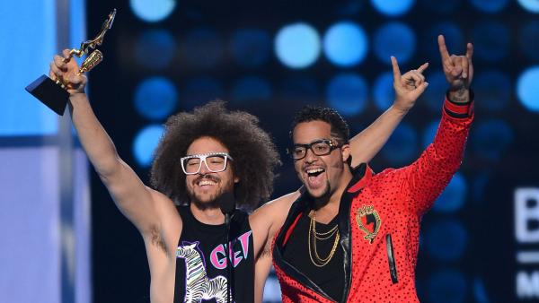 LMFAO members Redfoo and Sky Blu appear at the 2012 Billboard Music Awards in Las Vegas on May 20, 2012. - Provided courtesy of Ethan Miller / Getty Images via ABC LMFAO members Redfoo and Sky Blu appear at the 2012 Billboard Music Awards in Las Vegas on May 20, 2012. - Provided courtesy of Ethan Miller / Getty Images via ABC