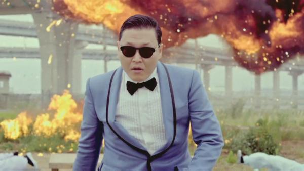 Psy appears in a still from his music video for Gangnam Style, which was uploaded to YouTube on July 15, 2012. - Provided courtesy of YG Entertainment Psy appears in a still from his music video for Gangnam Style, which was uploaded to YouTube on July 15, 2012. - Provided courtesy of YG Entertainment