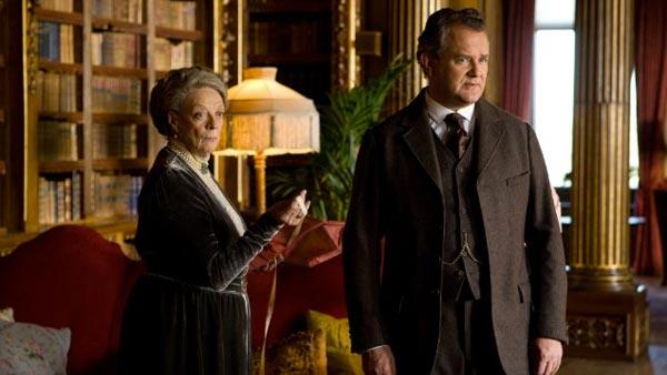 Maggie Smith and Hugh Bonneville appear in a scene from the PBS series Downton Abbey in 2011. - Provided courtesy of PBS / Carnival Film and Television Ltd. Maggie Smith and Hugh Bonneville appear in a scene from the PBS series Downton Abbey in 2011. - Provided courtesy of PBS / Carnival Film and Television Ltd.